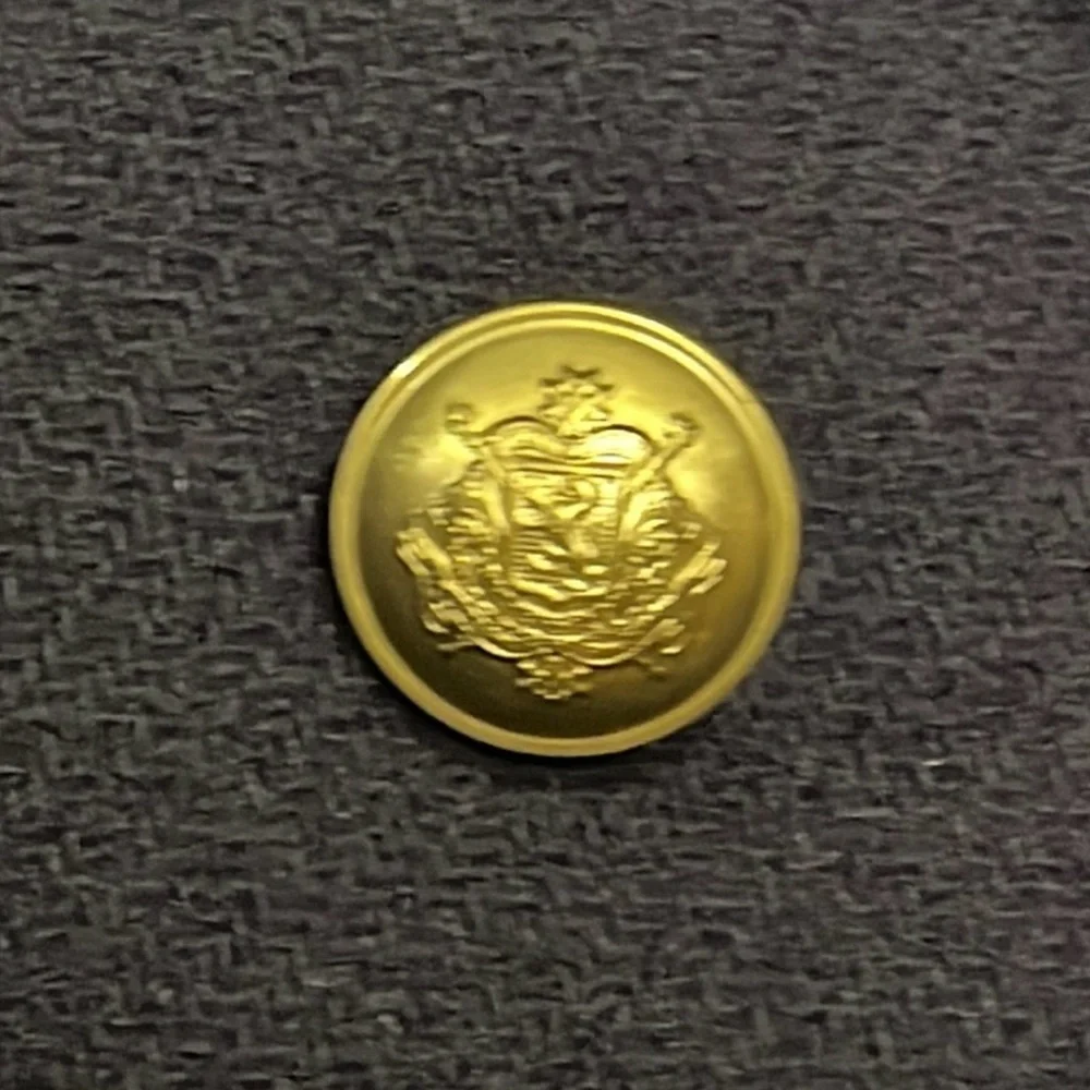 J.Crew Majesty Wool Navy Peacoat Double Breasted Gold Button Women’s Size 6 EUC - Picture 4 of 4